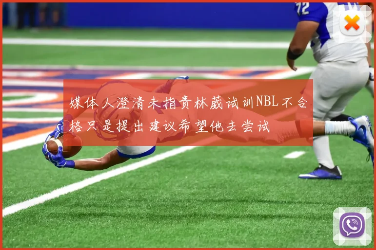 媒体人澄清未指责林葳试训NBL不合格只是提出建议希望他去尝试